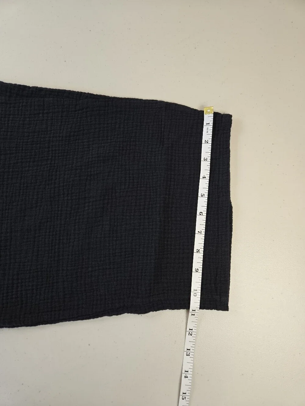 Jessica Simpson Cotton Gauze Cropped Lounge Pants Black Size XL